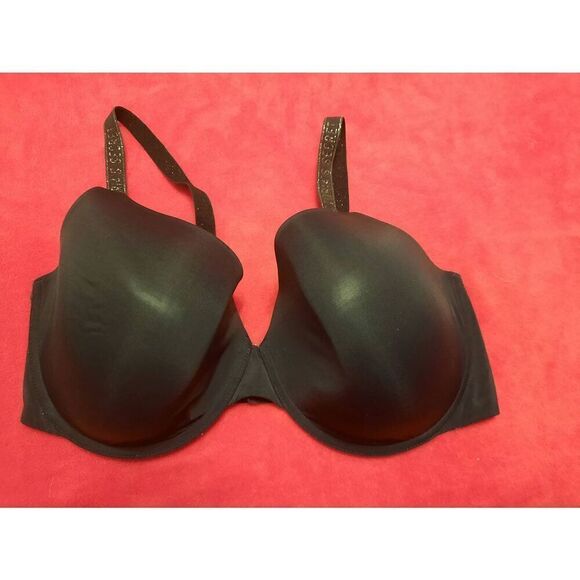 Victoria's Secret size 38DDD Black T-shirt Lightly Lined Demi Bra - Picture 1 of 3